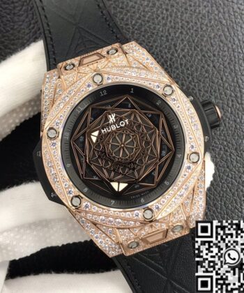 Hublot Big Bang King Gold​ Full Diamond Case WWF Factory