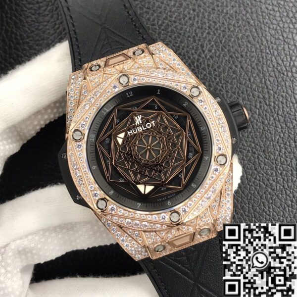 Hublot Big Bang King Gold​ Full Diamond Case WWF Factory