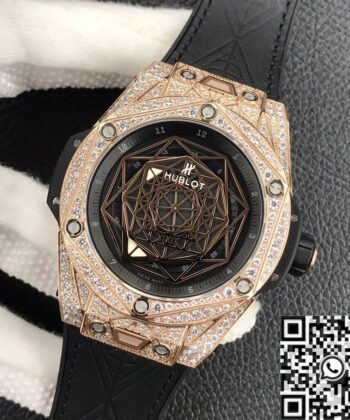 Hublot Big Bang King Gold​ Full Diamond Case WWF Factory