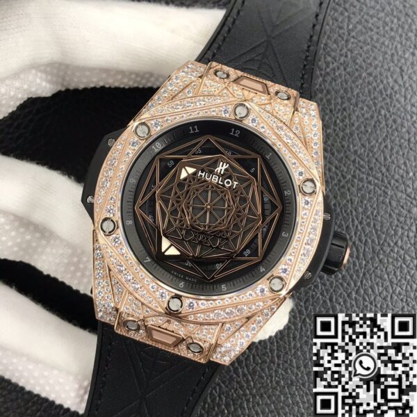 Hublot Big Bang King Gold​ Full Diamond Case WWF Factory