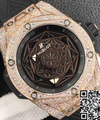 Hublot Big Bang King Gold​ Full Diamond Case WWF Factory