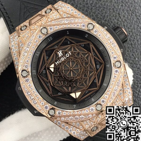 Hublot Big Bang King Gold​ Full Diamond Case WWF Factory