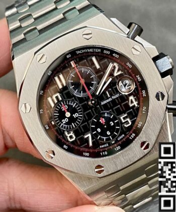 Royal Oak Offshore 26470 Audemars Piguet Steel Belt Watch APF