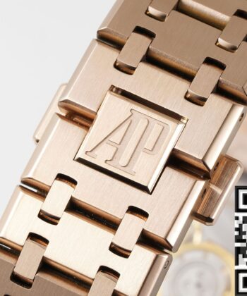 Audemars Piguet Royal Oak Replica Watch Rose Gold Blue Dial