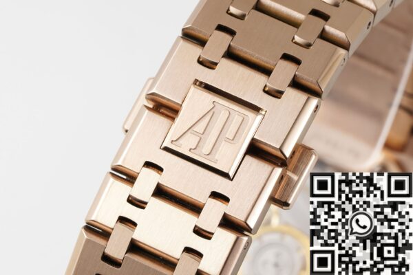 Audemars Piguet Royal Oak Replica Watch Rose Gold Blue Dial