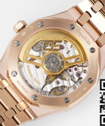 Audemars Piguet Royal Oak Replica Watch Rose Gold Blue Dial