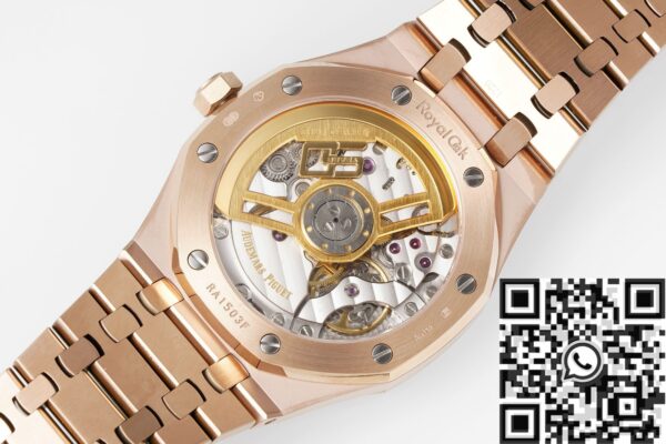 Audemars Piguet Royal Oak Replica Watch Rose Gold Blue Dial