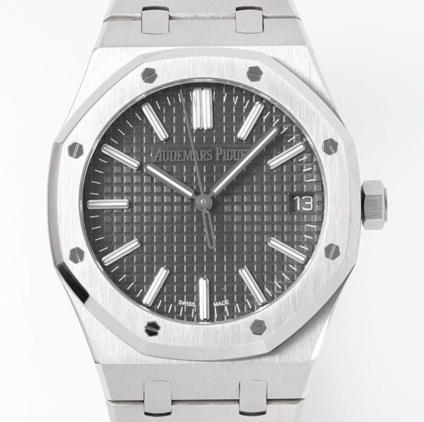 APS Factory Royal Oak Replica Audemars Piguet Grey Dial Watch