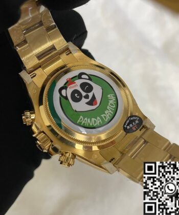 Gold Daytona Rolex​ M126508-0004 Gold Watchband Black Panda