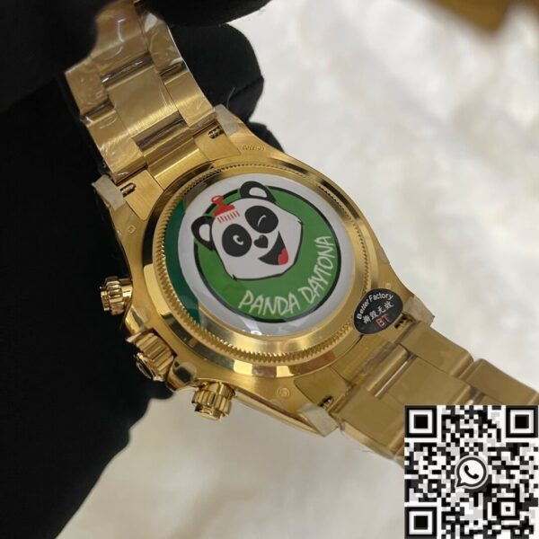 Gold Daytona Rolex​ M126508-0004 Gold Watchband Black Panda