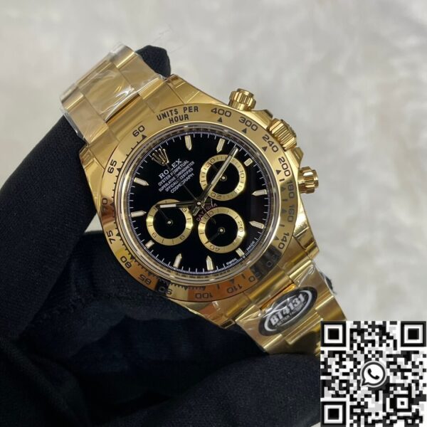 Gold Daytona Rolex​ M126508-0004 Gold Watchband Black Panda