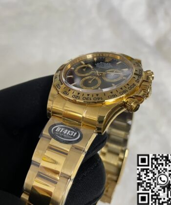 Gold Daytona Rolex​ M126508-0004 Gold Watchband Black Panda