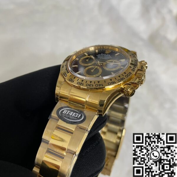 Gold Daytona Rolex​ M126508-0004 Gold Watchband Black Panda