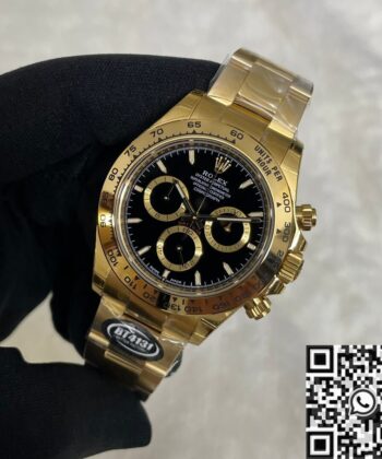 Gold Daytona Rolex​ M126508-0004 Gold Watchband Black Panda