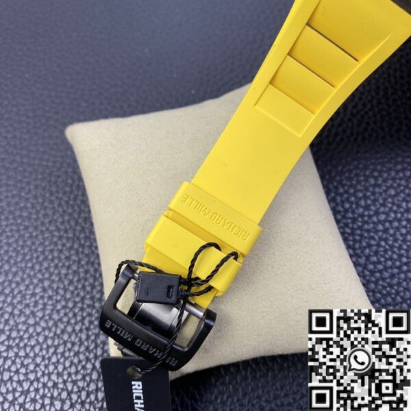 Richard Mille RM 011 Felipe Massa Yellow Rubber Strap Watch KV
