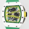 Richard Mille RM061 Watch White Ceramics Green Strap ZF