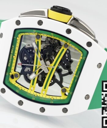 Richard Mille RM061 Watch White Ceramics Green Strap ZF