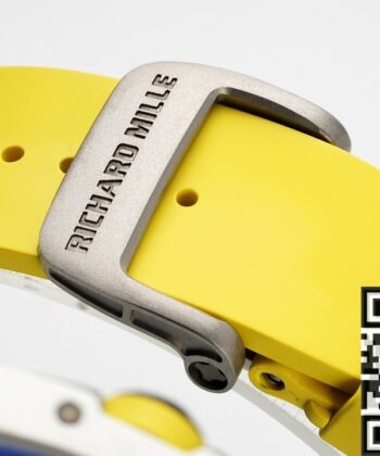 Richard Mille RM061 Watches White Ceramics Yellow Strap ZF