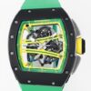 ZF Factory RM061 Richard Mille Black Ceramics Green Strap