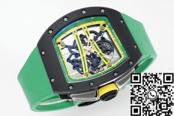 ZF Factory RM061 Richard Mille Black Ceramics Green Strap