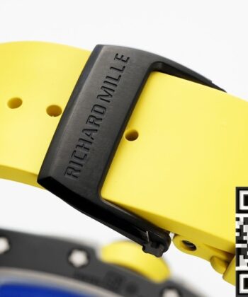 ZF Factory Richard Mille RM061 Black Ceramics Yellow Strap