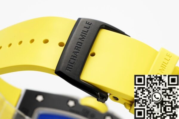 ZF Factory Richard Mille RM061 Black Ceramics Yellow Strap