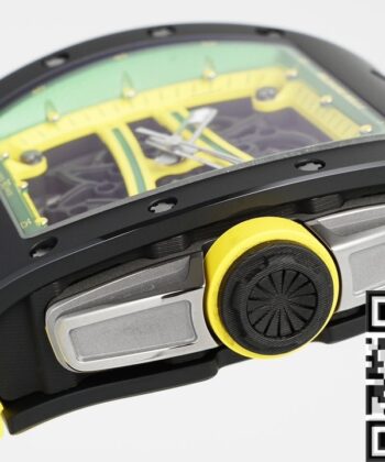 ZF Factory Richard Mille RM061 Black Ceramics Yellow Strap