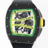 Replica Richard Mille RM061 Black Ceramics Black Strap Watch