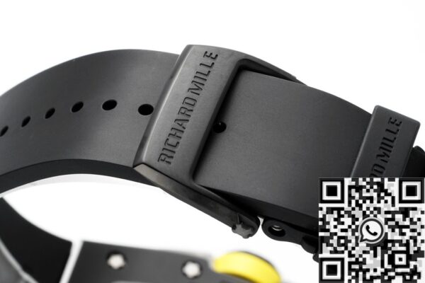 Replica Richard Mille RM061 Black Ceramics Black Strap Watch