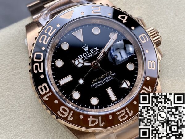 Rolex Fake GMT Master II M126715CHNR-0001 3285 Rose Gold