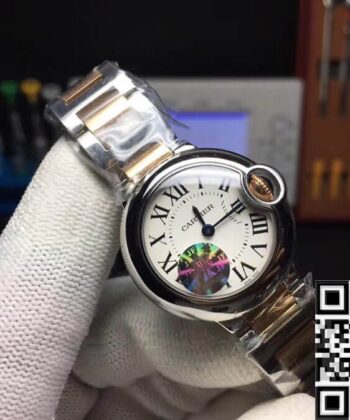 Cartier Ballon Bleu W69007Z3 Size 28 Quartz Watch AF Factory