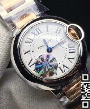 Cartier Ballon Bleu W69007Z3 Size 28 Quartz Watch AF Factory