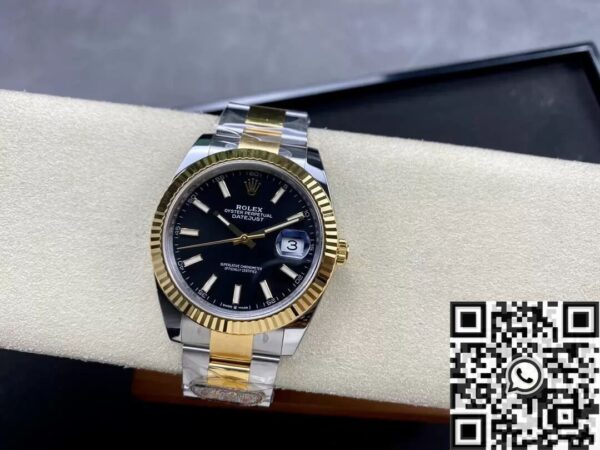 Black Face Datejust Rolex M126333-0013 Size 41mm Watch Clean