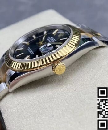 Black Face Datejust Rolex M126333-0013 Size 41mm Watch Clean