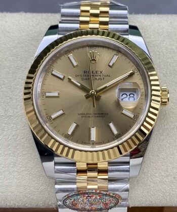 Rolex Datejust Champagne Bezel M126333-0010 Size 41mm