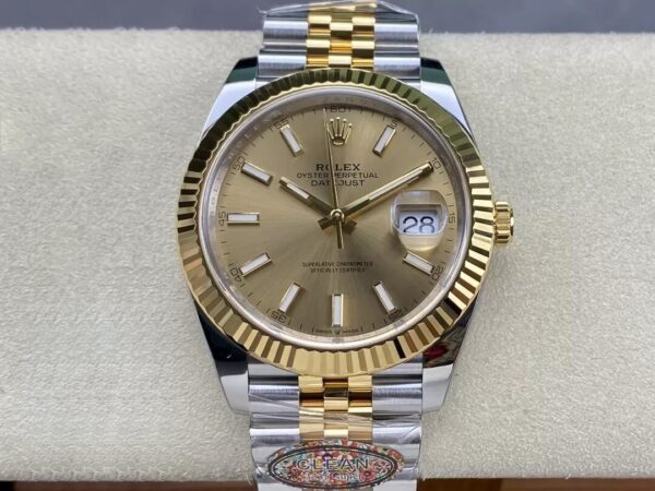 Rolex Datejust Champagne Bezel M126333-0010 Size 41mm