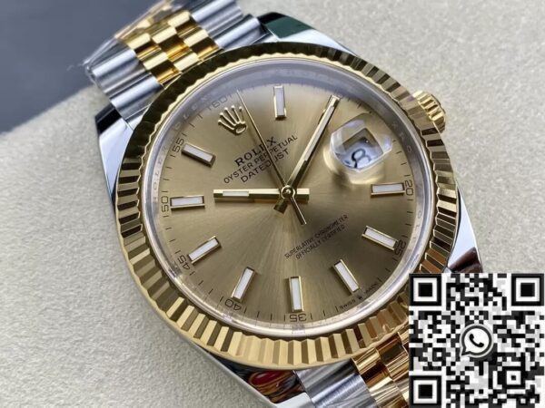 Rolex Datejust Champagne Bezel M126333-0010 Size 41mm