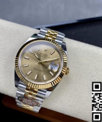 Rolex Datejust Champagne Bezel M126333-0010 Size 41mm