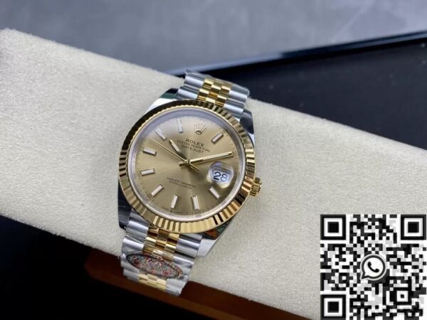 Rolex Datejust Champagne Bezel M126333-0010 Size 41mm