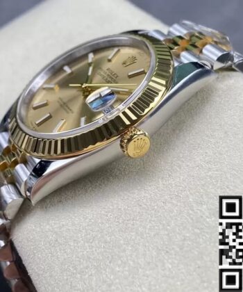Rolex Datejust Champagne Bezel M126333-0010 Size 41mm