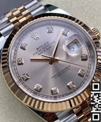Two Tone Rolex Datejust 41MM M126331-0008 Pink Clean Factory
