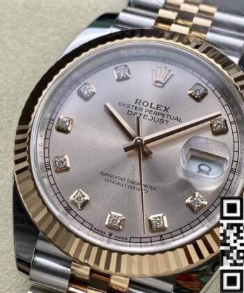 Two Tone Rolex Datejust 41MM M126331-0008 Pink Clean Factory