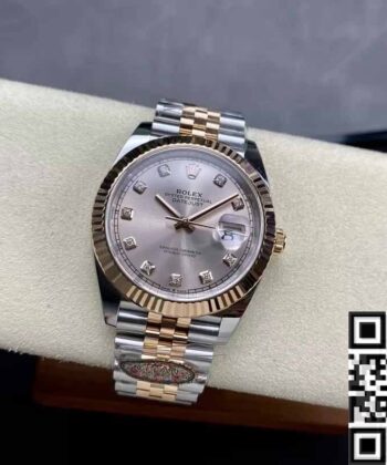 Two Tone Rolex Datejust 41MM M126331-0008 Pink Clean Factory