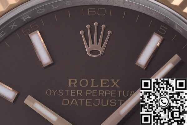 Chocolate Rolex Datejust​ M126333 Five-Bead Steel Belt 41mm