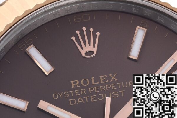 Chocolate Rolex Datejust​ M126333 Five-Bead Steel Belt 41mm