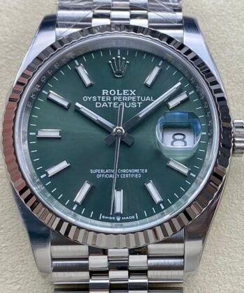 Rolex 36 MM Datejust​ M126234-0051 Mint Green Clean Factory