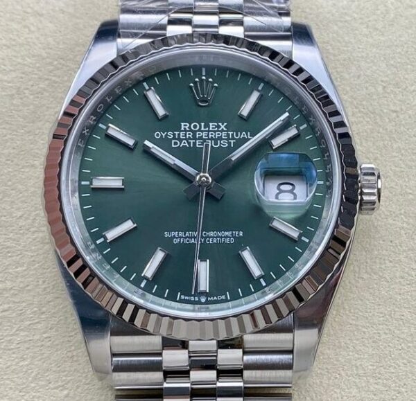 Rolex 36 MM Datejust​ M126234-0051 Mint Green Clean Factory
