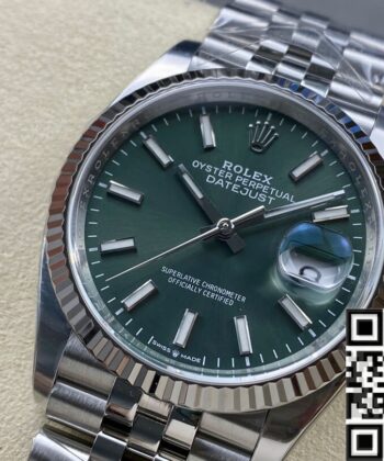 Rolex 36 MM Datejust​ M126234-0051 Mint Green Clean Factory