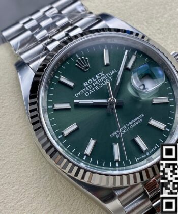 Rolex 36 MM Datejust​ M126234-0051 Mint Green Clean Factory