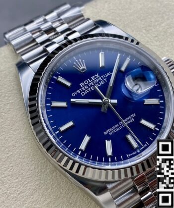 Rolex Datejust Blue Face M126234-0017 Size 36mm Watch Clean